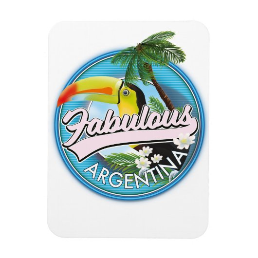 Magnet Flexible explorez le fabuleux logo de l'Argentine (Vertical)