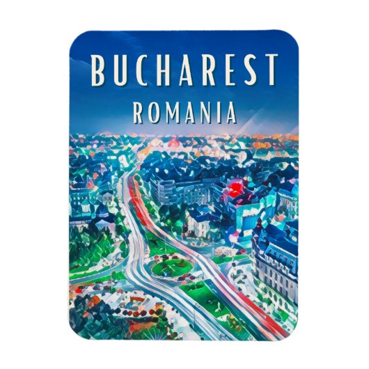 Magnet Flexible Explorez les merveilles de Bucarest (Vertical)