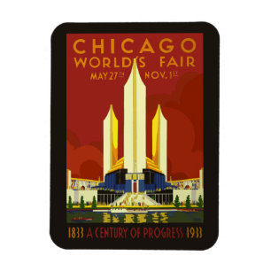 Magnet Flexible Exposition universelle de Chicago de 1933