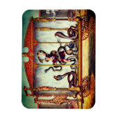 Magnet Flexible Exposition vintage de cirque victorien (Vertical)
