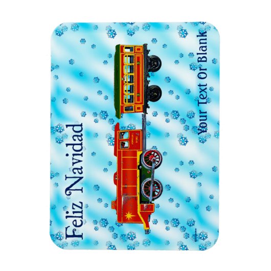 Magnet Flexible Express de Noël - Feliz Navidad (Vertical)