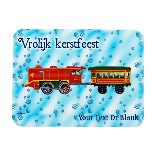 Magnet Flexible Express de Noël - Vrolijk kerstfeest (Horizontal)