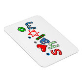 Magnet Flexible Expression de texte de bienvenue Shalom (Côté Droit)