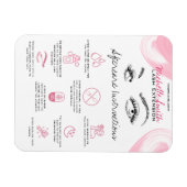 Magnet Flexible Extensions de trait Maquillage Instructions de sui (Horizontal)