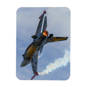 Magnet Flexible F-16 Tigre Tourne Et Brûle