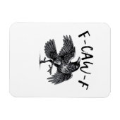 Magnet Flexible F Caw F Crow Retro Classic Style (Horizontal)