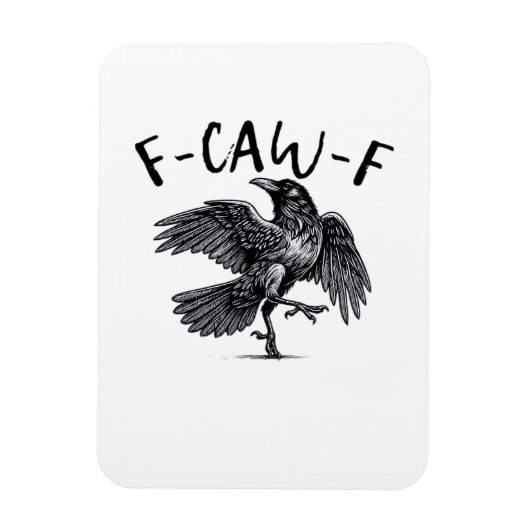 Magnet Flexible F Caw F Crow Retro Classic Style (Vertical)