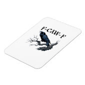 Magnet Flexible F-Caw-F Oiseau Drôle Corbeau (Côté Gauche)