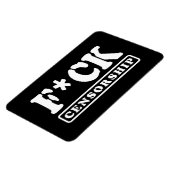 MAGNET FLEXIBLE F*CK CENSORSHIP (Côté Gauche)