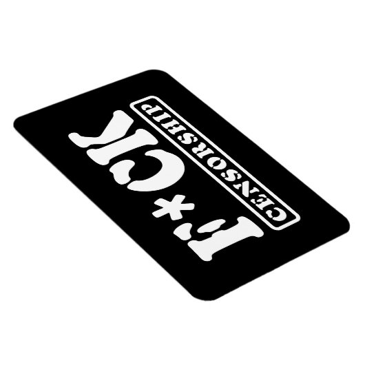 MAGNET FLEXIBLE F*CK CENSORSHIP (Côté Droit)