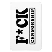MAGNET FLEXIBLE F*CK CENSORSHIP (Vertical)