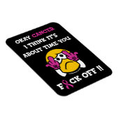 Magnet Flexible F#CK OFF...Cancer du sein (Côté Droit)