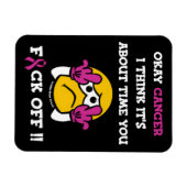 Magnet Flexible F#CK OFF...Cancer du sein (Horizontal)