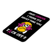 Magnet Flexible F#CK OFF...Cancer du sein (Côté Gauche)