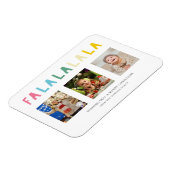 Magnet Flexible Fa La Christmas Cute Pastel 3 Photo Collage (Côté Gauche)