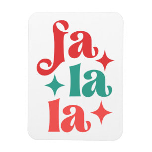 Magnet Flexible Fa La La - Festive vacances Typographie Design