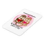 Magnet Flexible Fabriqué pour chaque mignonne couple animal avec l (Côté Gauche)