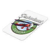 Magnet Flexible Fabuleux patch de voyage Devon. (Côté Gauche)