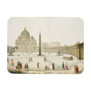 Magnet Flexible Façade de St Peter à Rome avec Piazza dans f