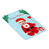 Magnet Flexible Face bébé de Noël personnalisable (Côté Droit)