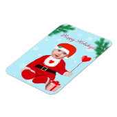 Magnet Flexible Face bébé de Noël personnalisable (Côté Gauche)