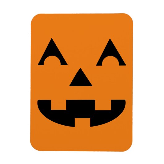 Magnet Flexible Face Citrouille Halloween (Vertical)