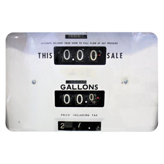 Magnet Flexible Face de pompe à gaz vintage (Horizontal)