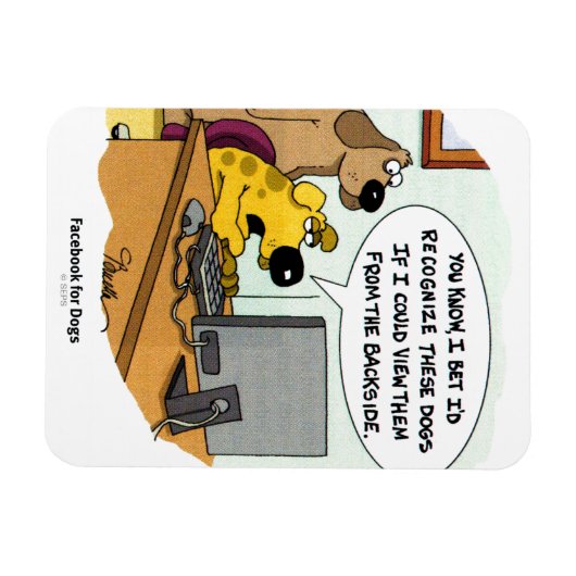 Magnet Flexible Facebook pour Dogs (Horizontal)