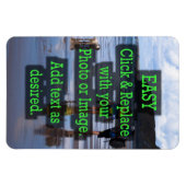 Magnet Flexible Facile à cliquer pour créer votre propre verticale (Horizontal)