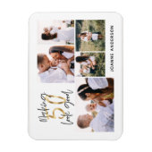 Magnet Flexible Faire 50 beau anniversaire multi photo vacances c (Vertical)