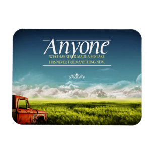 Magnet Flexible "Faire des erreurs" Citation Inspirationnelle Flex