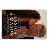 Magnet Flexible Faire invitation de mariage moderne aimantée (Horizontal)