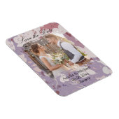 Magnet Flexible Faire part abstrait rose Fleurs (Côté Droit)