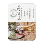 Magnet Flexible Faire part de date de mariage aquarelle botanique  (Vertical)