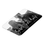 Magnet Flexible Faire-part de date de mariage avec photo et écritu (Côté Gauche)