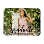 Magnet Flexible Faire-part de graduation de script moderne (Horizontal)