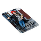 Magnet Flexible Faire-part de graduation de script moderne (Côté Droit)