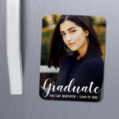 Magnet Flexible Faire-part de graduation de script moderne