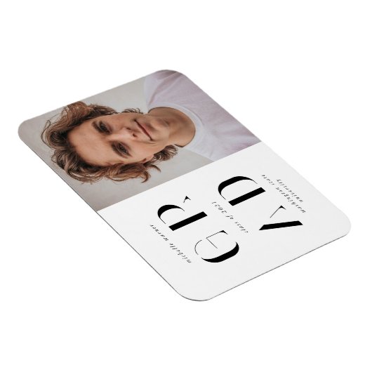 Magnet Flexible faire-part de graduation de script moderne élégant (Côté Droit)