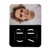 Magnet Flexible faire-part de graduation de script moderne élégant (Vertical)