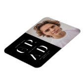 Magnet Flexible faire-part de graduation de script moderne élégant (Côté Gauche)