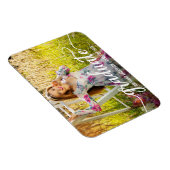 Magnet Flexible Faire-part de graduation de script moderne photo W (Côté Droit)