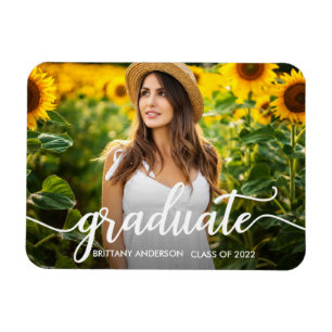Magnet Flexible Faire-part de graduation en calligraphie tendance