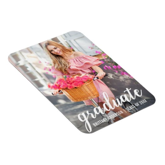 Magnet Flexible Faire-part de graduation moderne (Côté Droit)