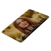 Magnet Flexible Faire-part de graduation photo horizontale moderne (Côté Gauche)