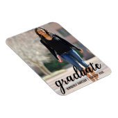 Magnet Flexible Faire-part de graduation photo moderne (Côté Droit)