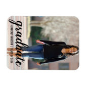 Magnet Flexible Faire-part de graduation photo moderne (Horizontal)