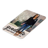 Magnet Flexible Faire-part de graduation photo moderne (Côté Gauche)