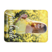 Magnet Flexible Faire-part de graduation photo moderne W (Horizontal)