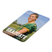 Magnet Flexible Faire-part de graduation sportive moderne photo (Côté Gauche)